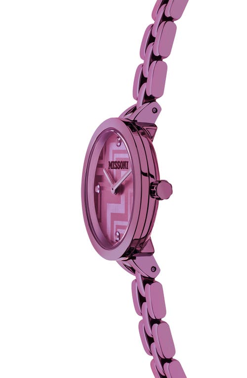 Missoni Petite Bracelet Strap Watch, 25mm In Pink/burgundy