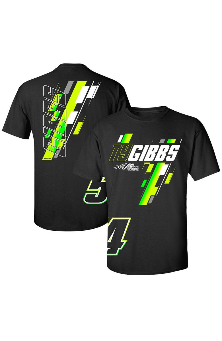 JOE GIBBS RACING TEAM COLLECTION Men's Joe Gibbs Racing Team Collection Black Ty Gibbs Extreme T-Shirt, Main, color, 