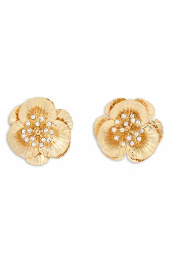 Crystal Flower Earrings