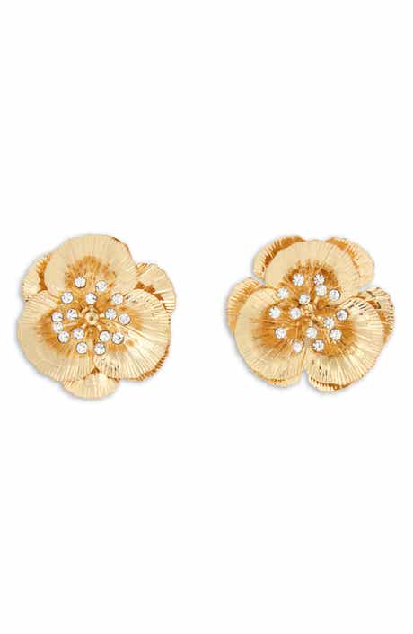 Crystal Flower Earrings