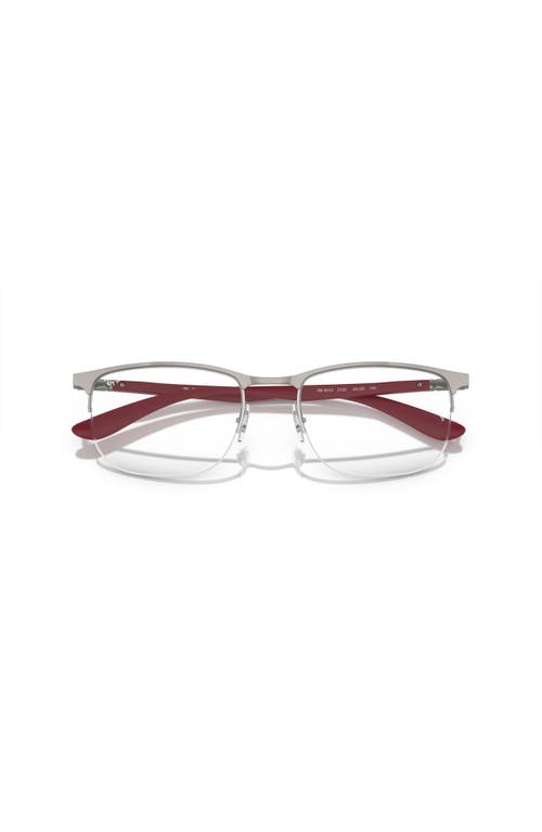Ray Ban Ray-ban 53mm Irregular Optical Glasses In Silver