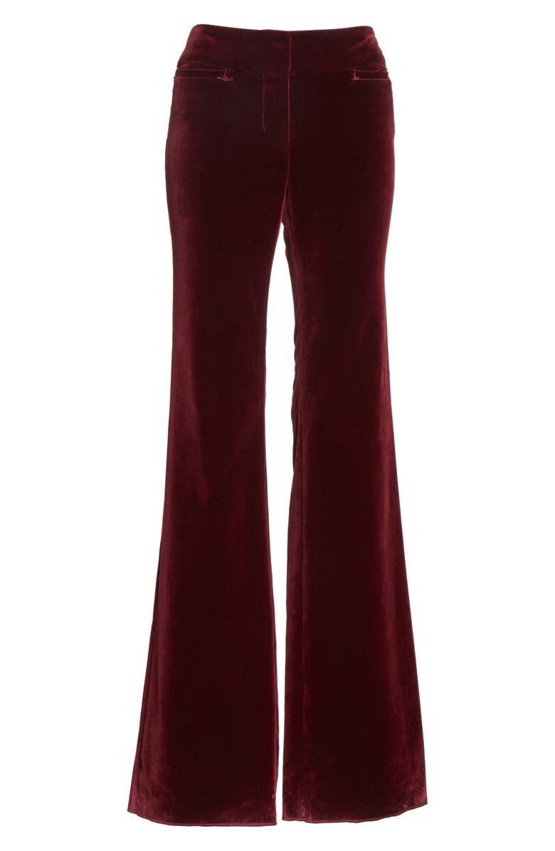 Nili Lotan Amoire Velvet Flare Pants, Alternate, color, 