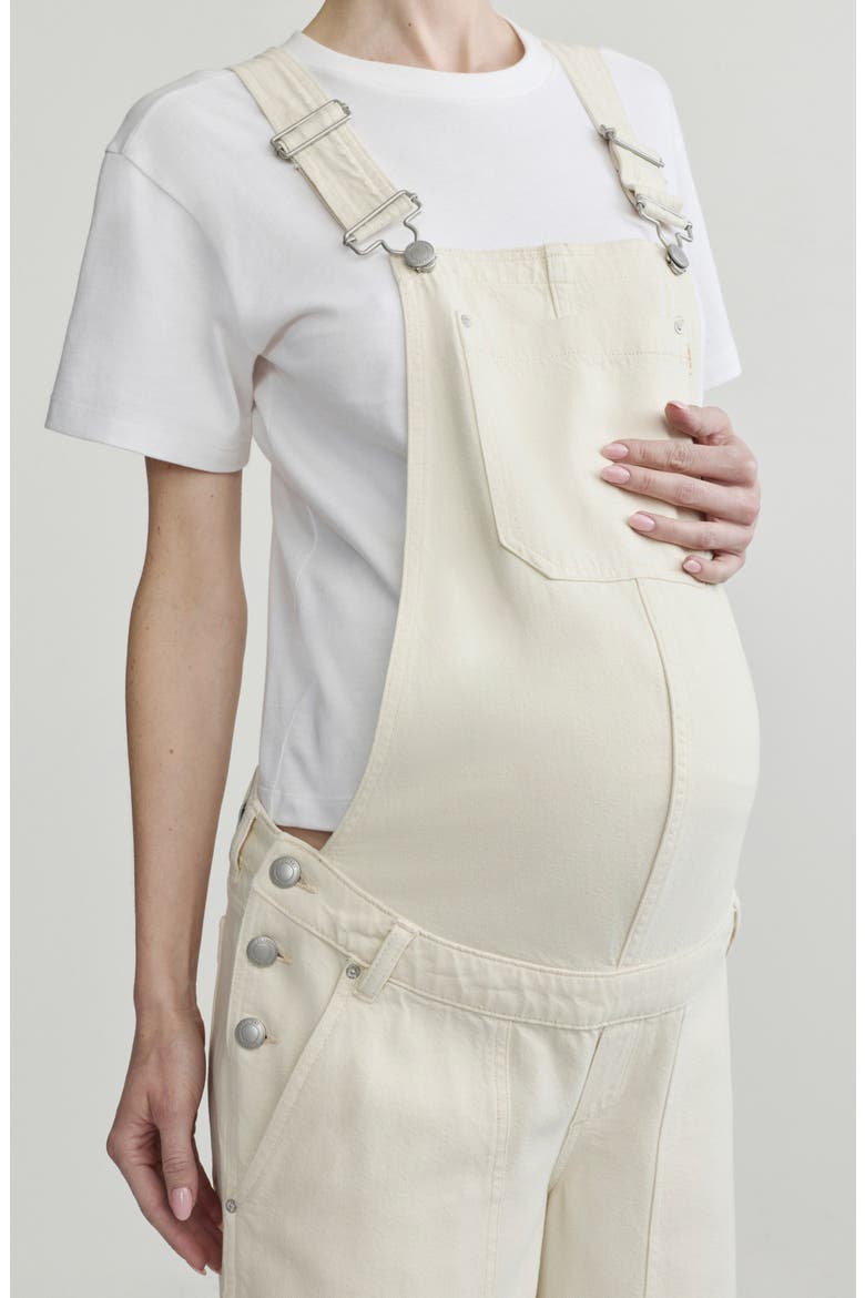 Maternity Bilie Wide Leg Overalls, Alternate, color, FLAX AURA