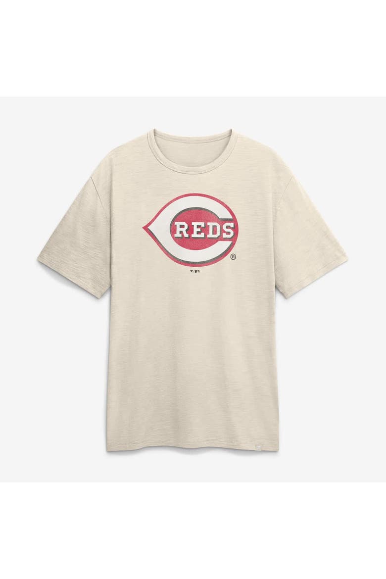 Men's Fanatics Cream Cincinnati Reds Stadium Slub T-Shirt, Main, color, Cream