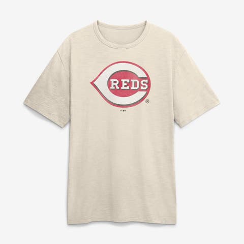 Men's Fanatics Cream Cincinnati Reds Stadium Slub T-Shirt