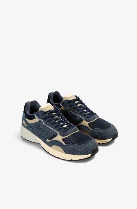 Suede Sneakers with Sports Sole