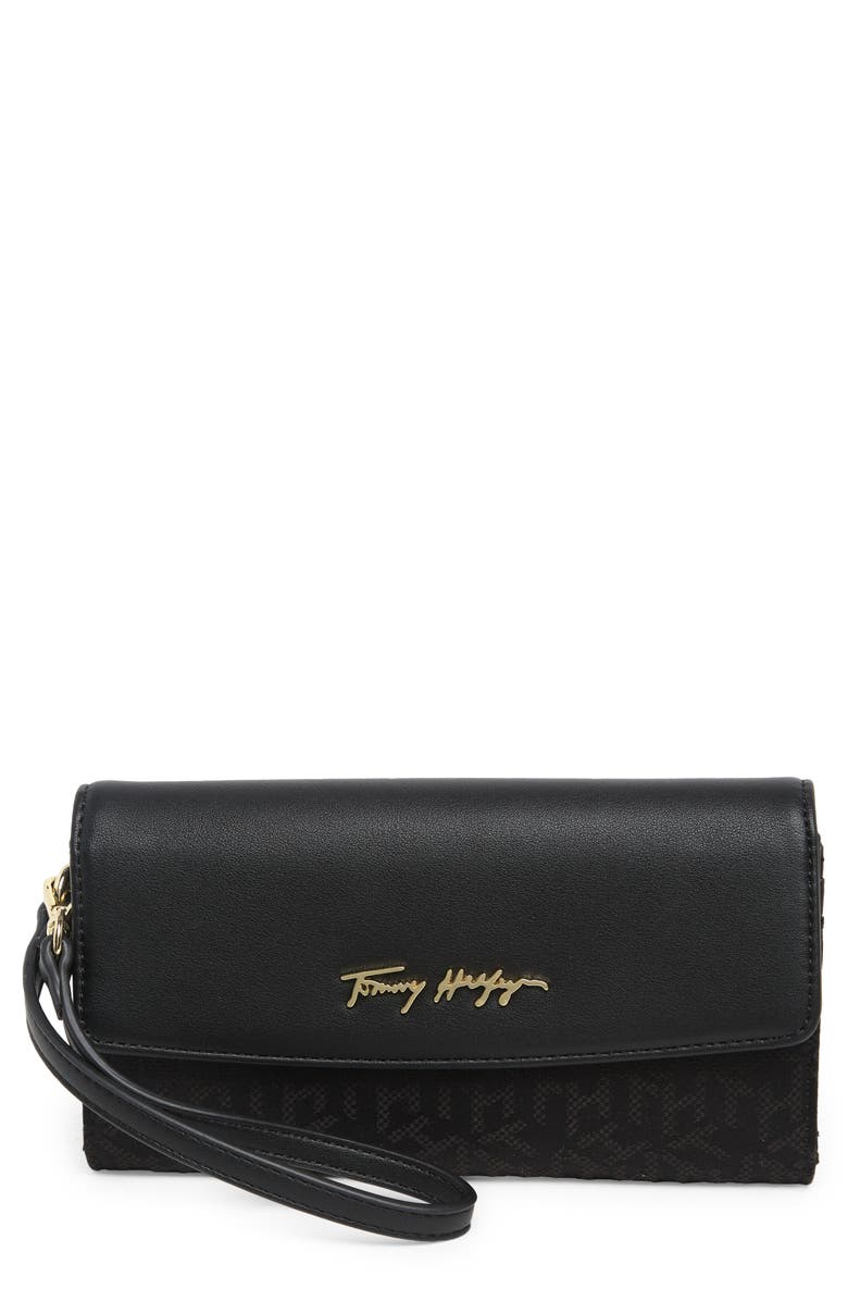 Tommy Hilfiger Sutton Jacquard Wrist Wallet, Main, color, 
