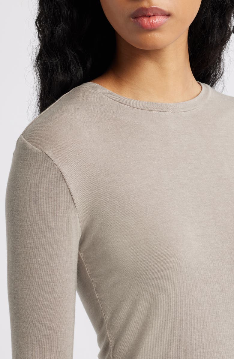 Reformation Charli Knit Top, Alternate, color, Stone