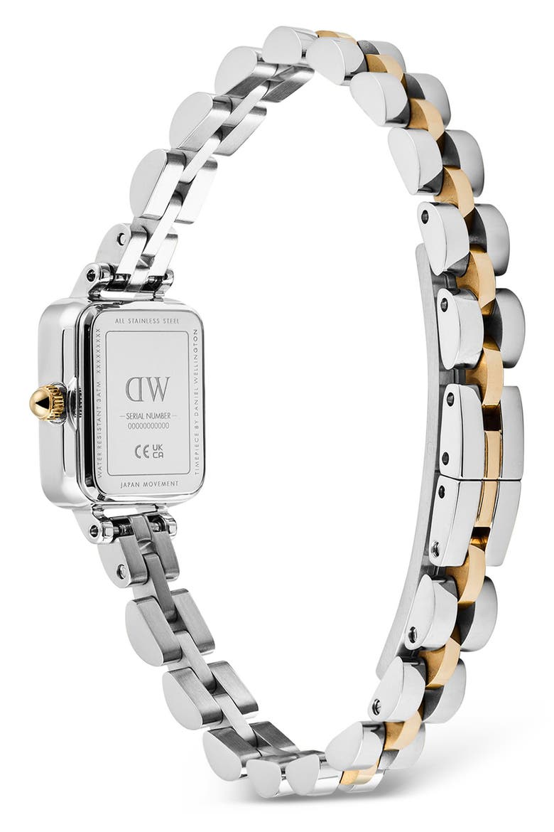 Quadro Mini Arch Bracelet Watch, 15mm x 18mm, Alternate, color, SILVER-TONE