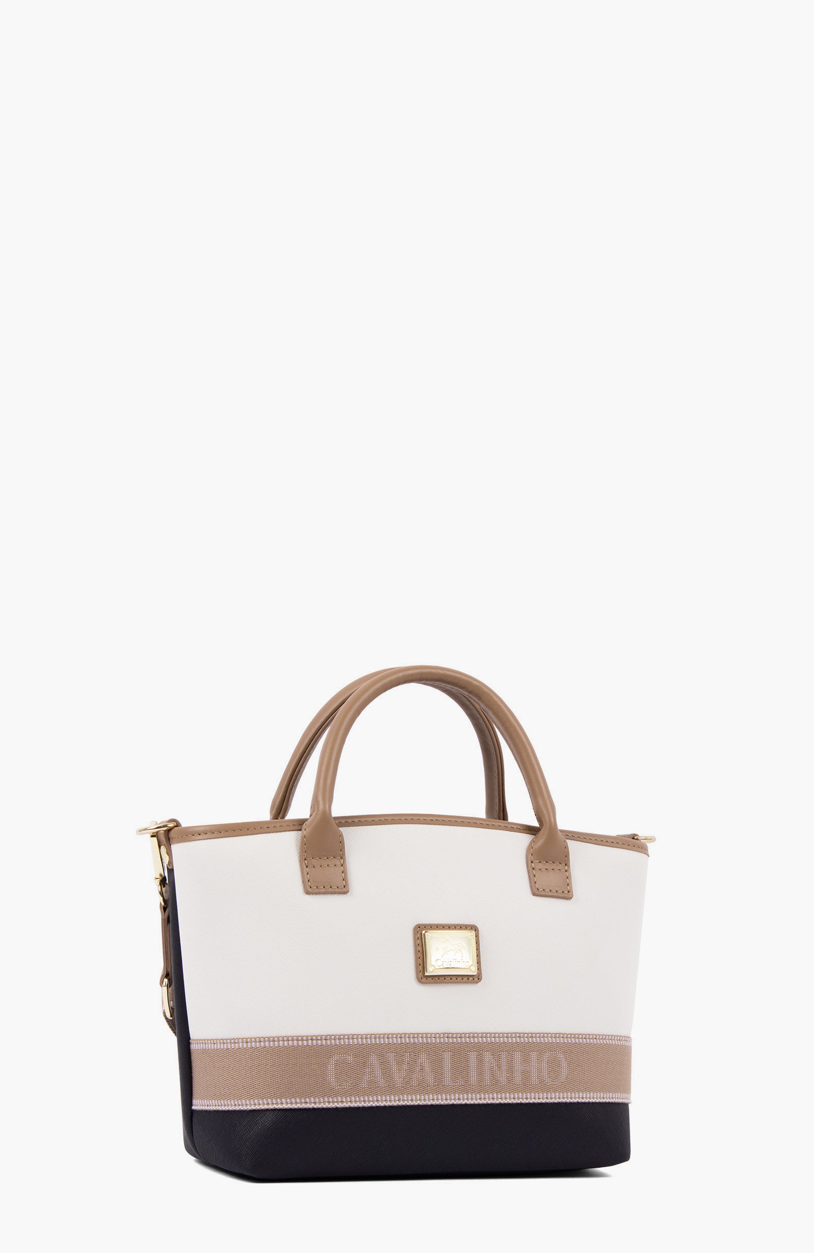 Only by Cavalinho 577 Mini Handbag, Alternate, color, Beige / White / Navy