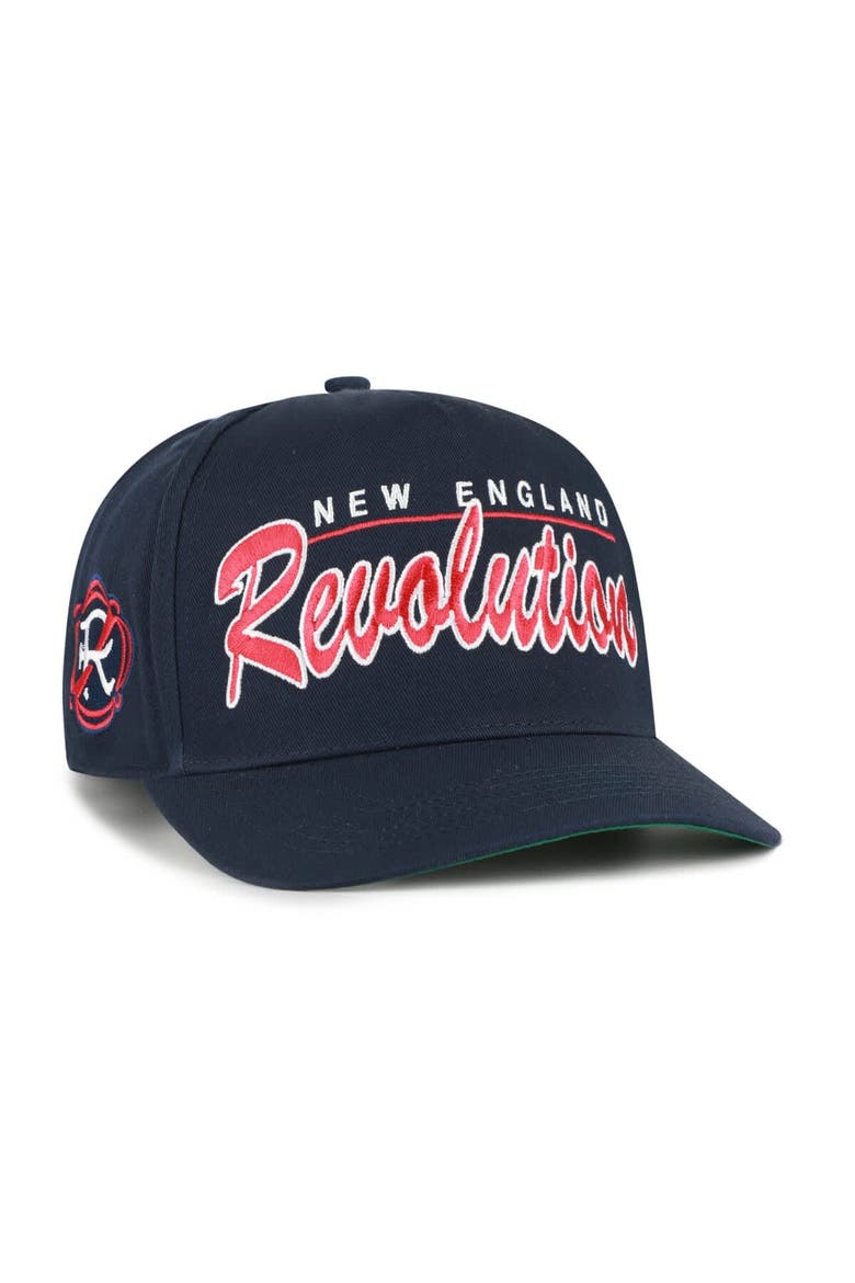 Men's '47  Navy New England Revolution Brushmark Hitch Adjustable Hat, Main, color, Navy