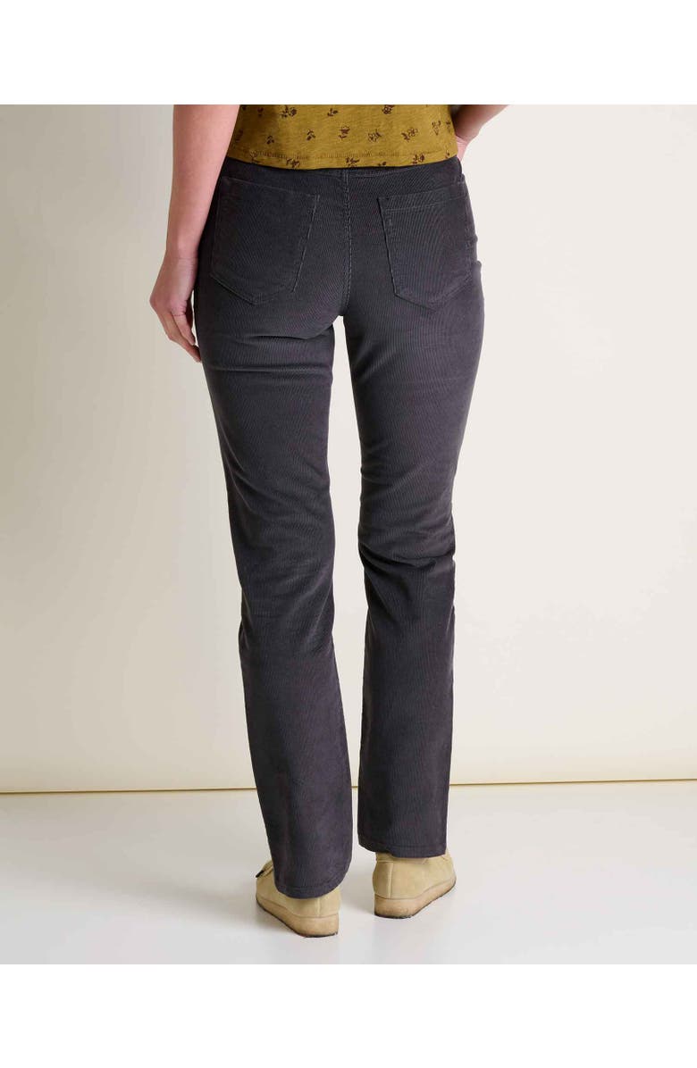 Toad & Co Women's Coaster Cord Slim Pant, Alternate, color, Soot