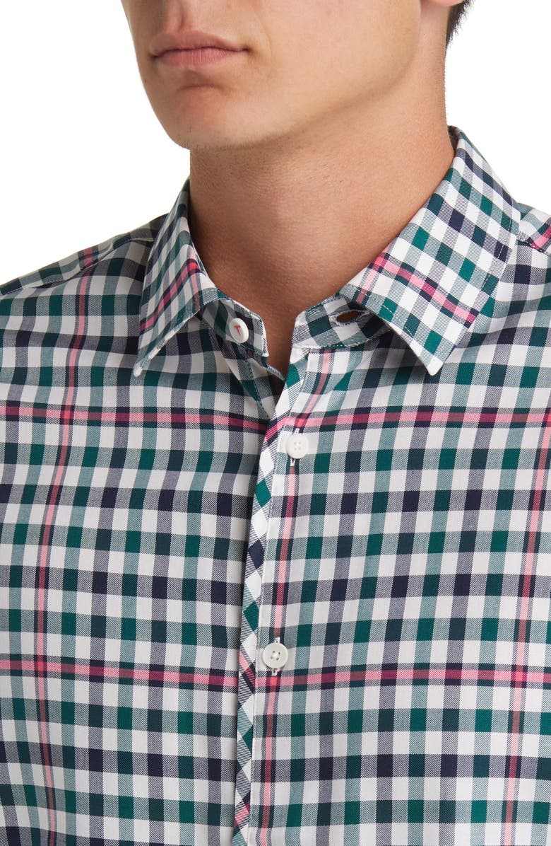Ted Baker London Wilby Check Regular Fit Long Sleeve Button-Up Shirt, Alternate, color,