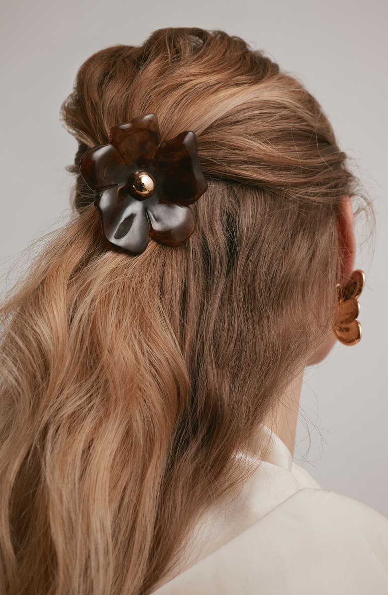 LELET NY Medium Eden Resin Cuff Ponytail Holder, Alternate, color, Tortoise