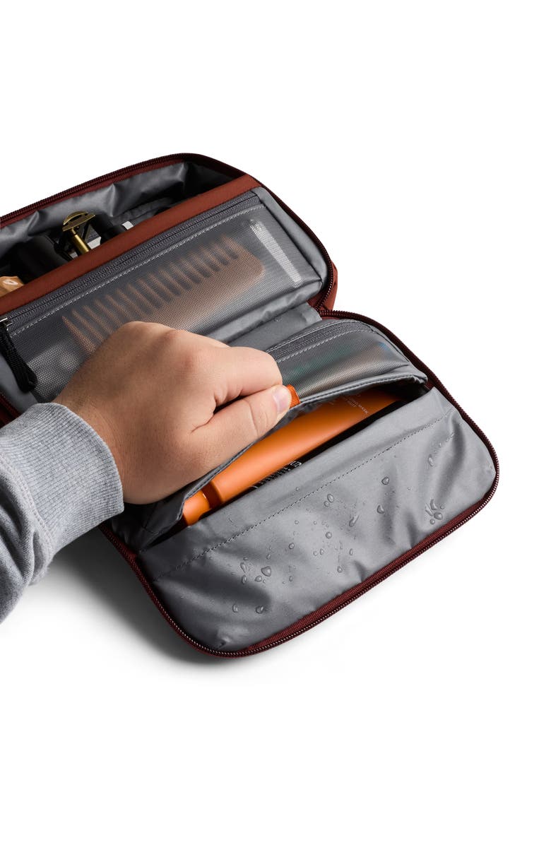 Bellroy Hanging Water Resistant Toiletry Kit, Alternate, color, Clay