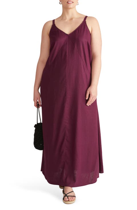 Kite Linen Blend Maxi Dress (Plus)