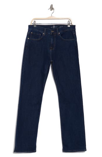 Shop Seven 7 For All Mankind Austyn Squiggle Stretch Straight Leg Jeans In Carbon
