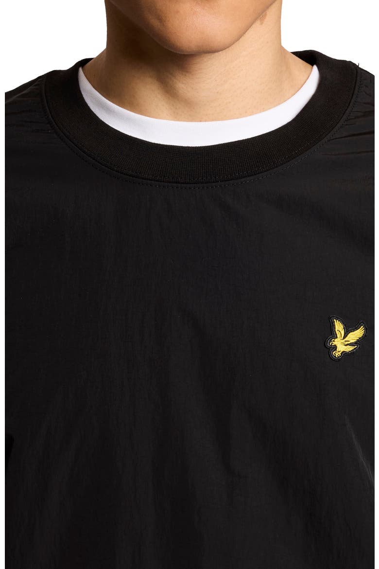 Half Raglan Hybrid Long Sweatshirt, Alternate, color, Jet Black