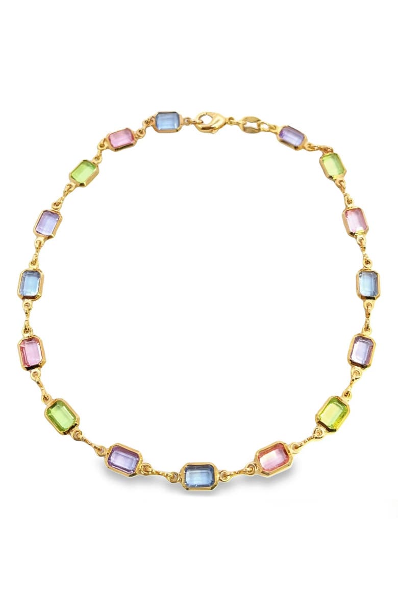 MacRae & Co. Crystal Collar Necklace, Main, color, Gold