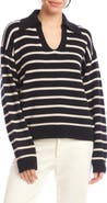 Karen Kane Stripe Polo Sweater