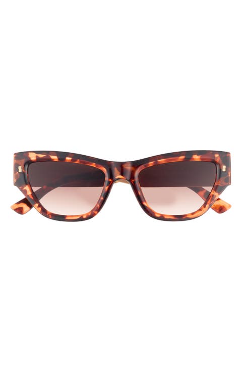 50mm Gradient Slim Cat Eye Sunglasses