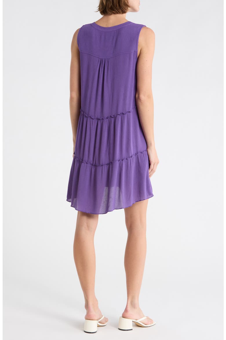 Tiered Gauze Cover-Up Dress, Alternate, color, PURPLE