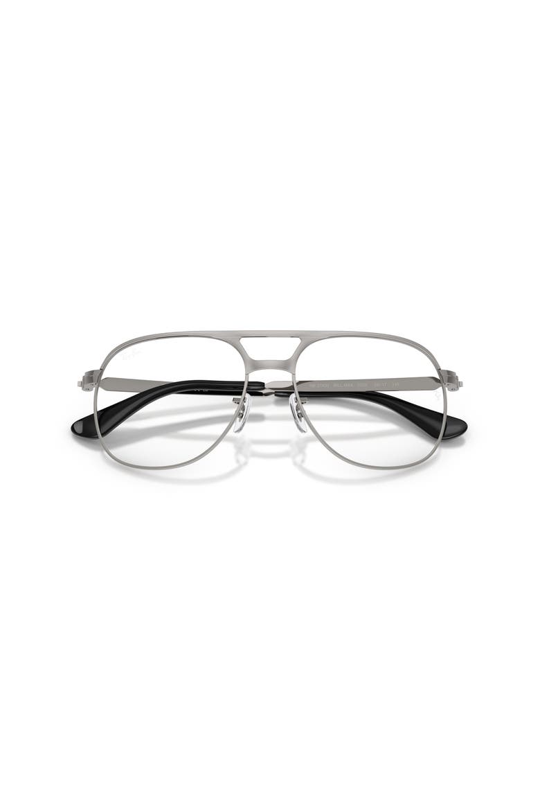 54mm Square optical glasses, Alternate, color, Grey