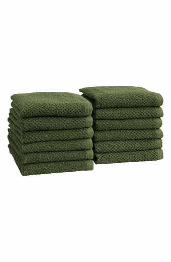 Woven & Weft Cotton 12-Pack Textured Washcloths