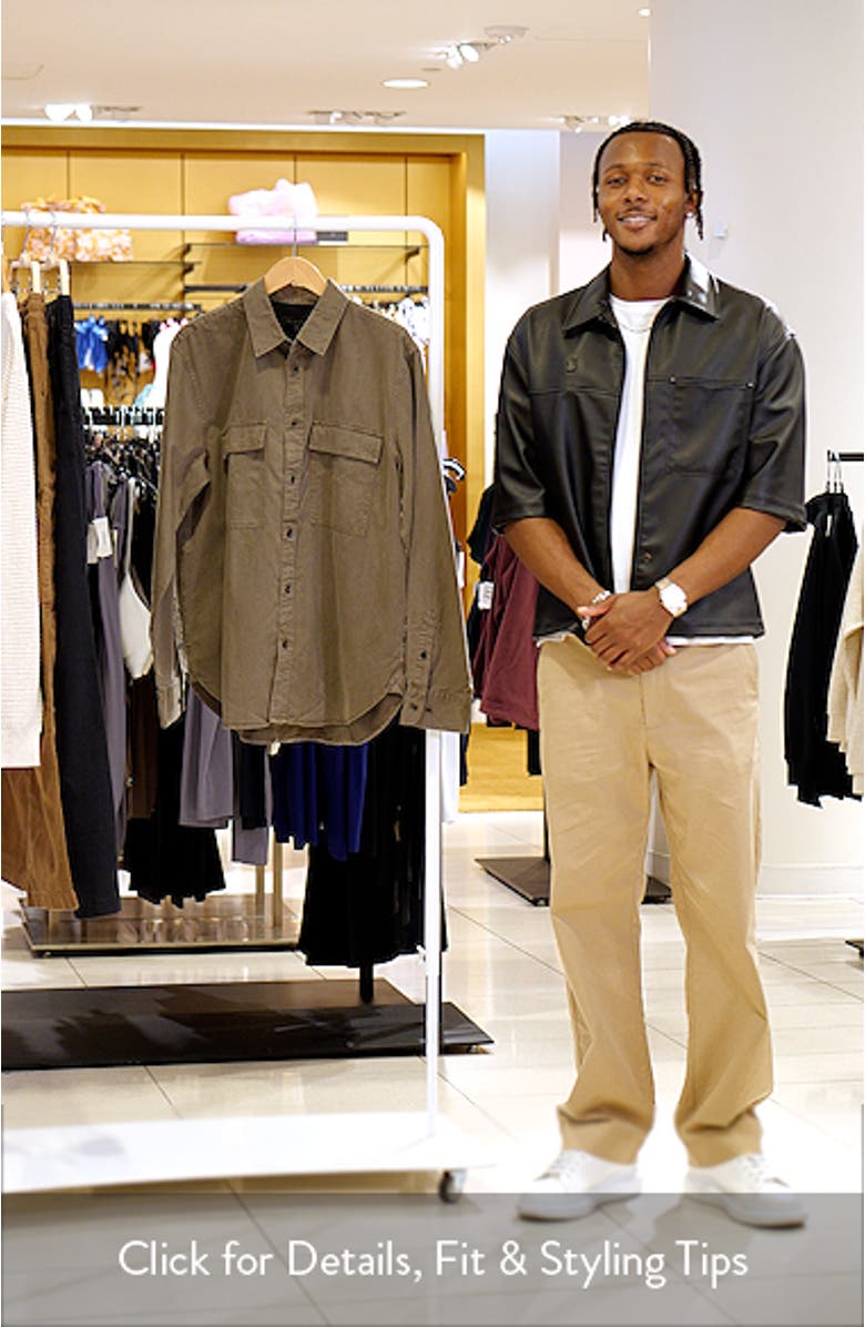 Finch Cotton & Lyocell Button-Up Overshirt, sales video thumbnail