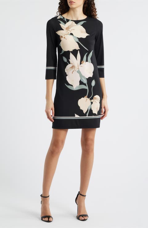Floral Jersey Shift Dress