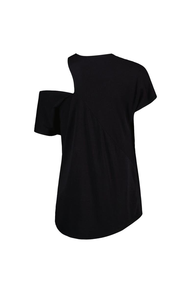 KIYA TOMLIN Women's KIYA TOMLIN Black Baltimore Ravens Cut Out Tri-Blend Shirt, Alternate, color, Black