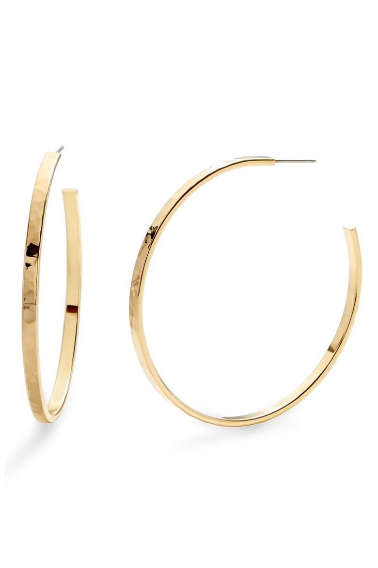 Maren Hoop Earrings, Main, color, GOLD