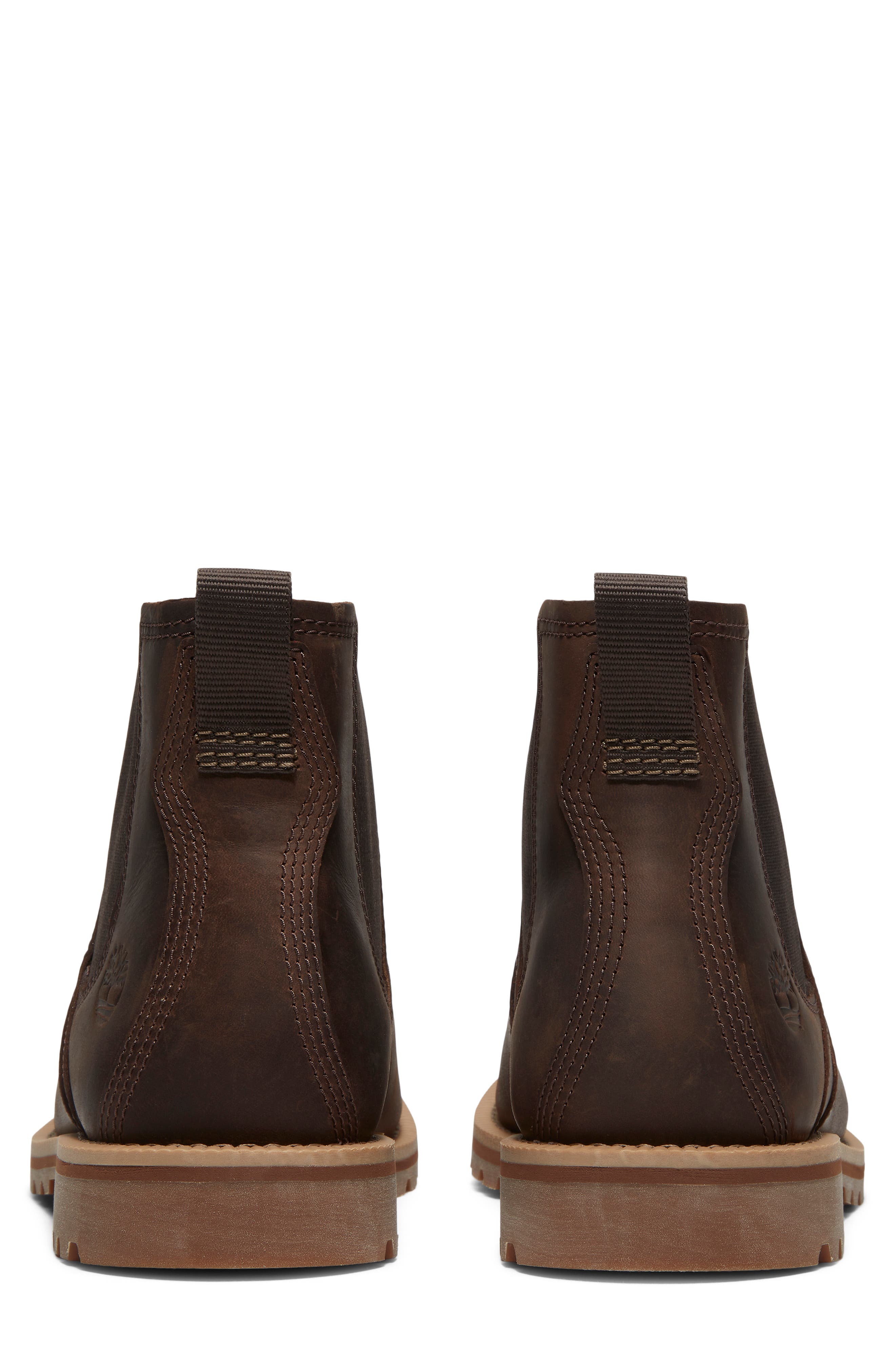 Britton Falls Waterproof Chelsea Boot, Alternate, color, DARK BROWN FULL GRAIN