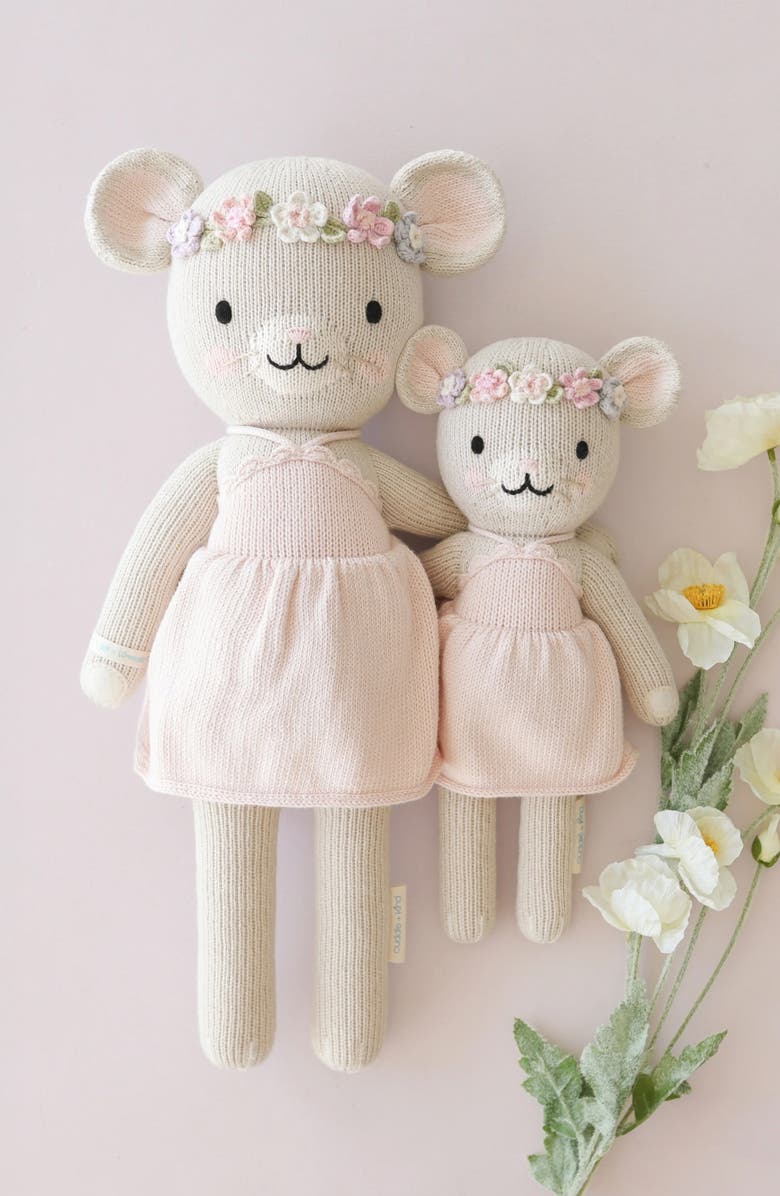 cuddle+kind Little Emma the Mouse Stuffed Animal, Alternate, color, Pink