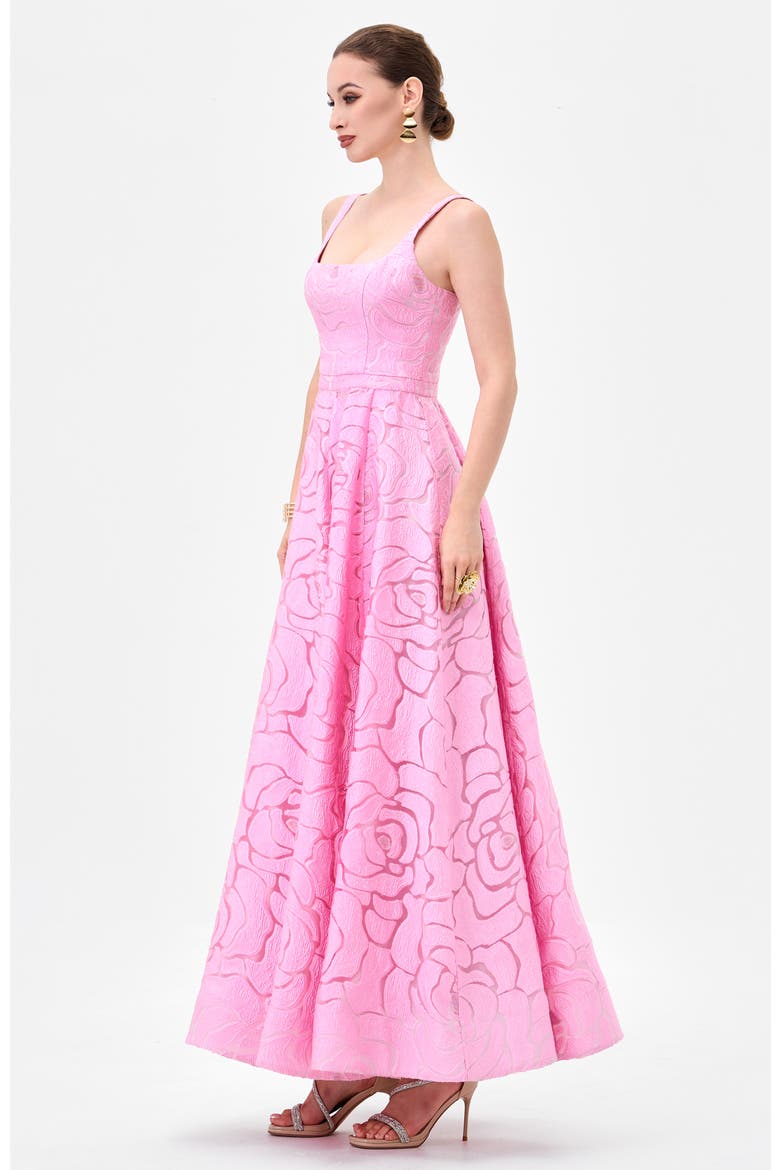 Karinda Square Neck Midaxi, Alternate, color, PINK