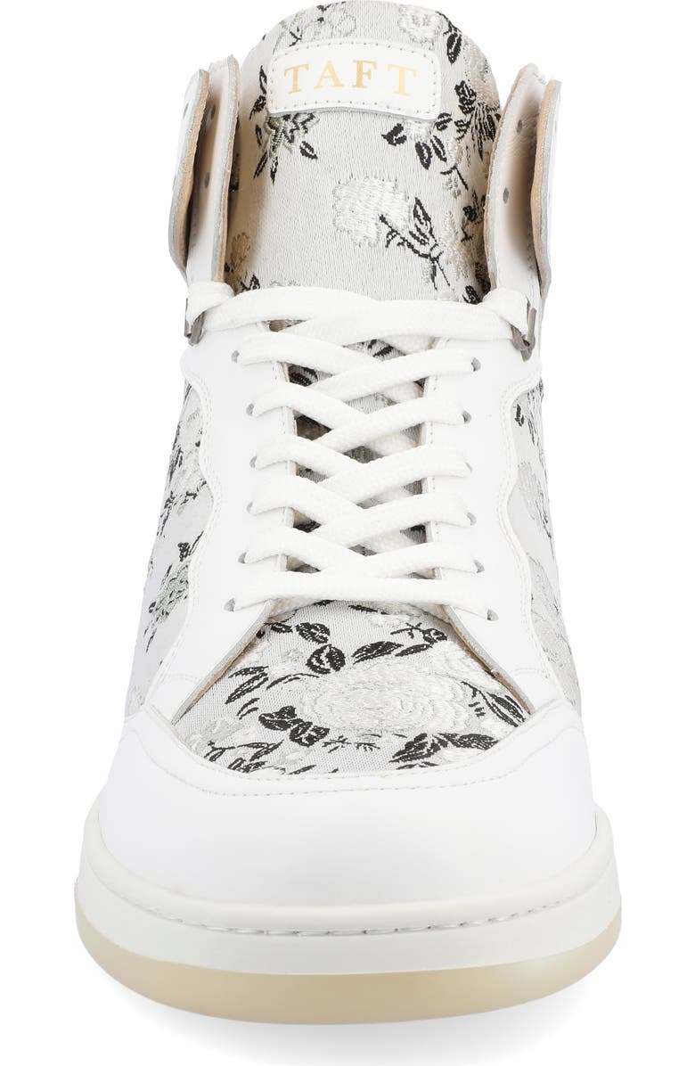 TAFT The Rapido Woven High Top Sneaker, Alternate, color, White Eden