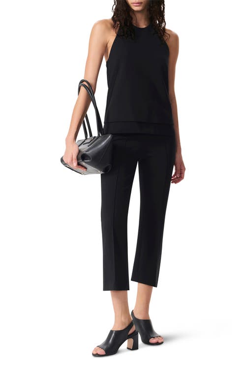 Rag & Bone Irina Layered Halter Top In Black
