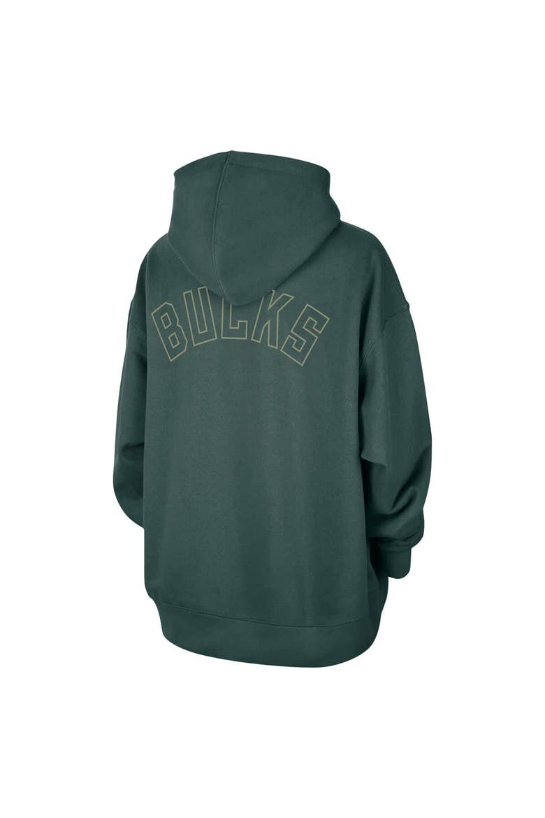 Women's Jordan Brand  Green Milwaukee Bucks Courtside Statement Edition Oversize Pullover Hoodie, Alternate, color, Green