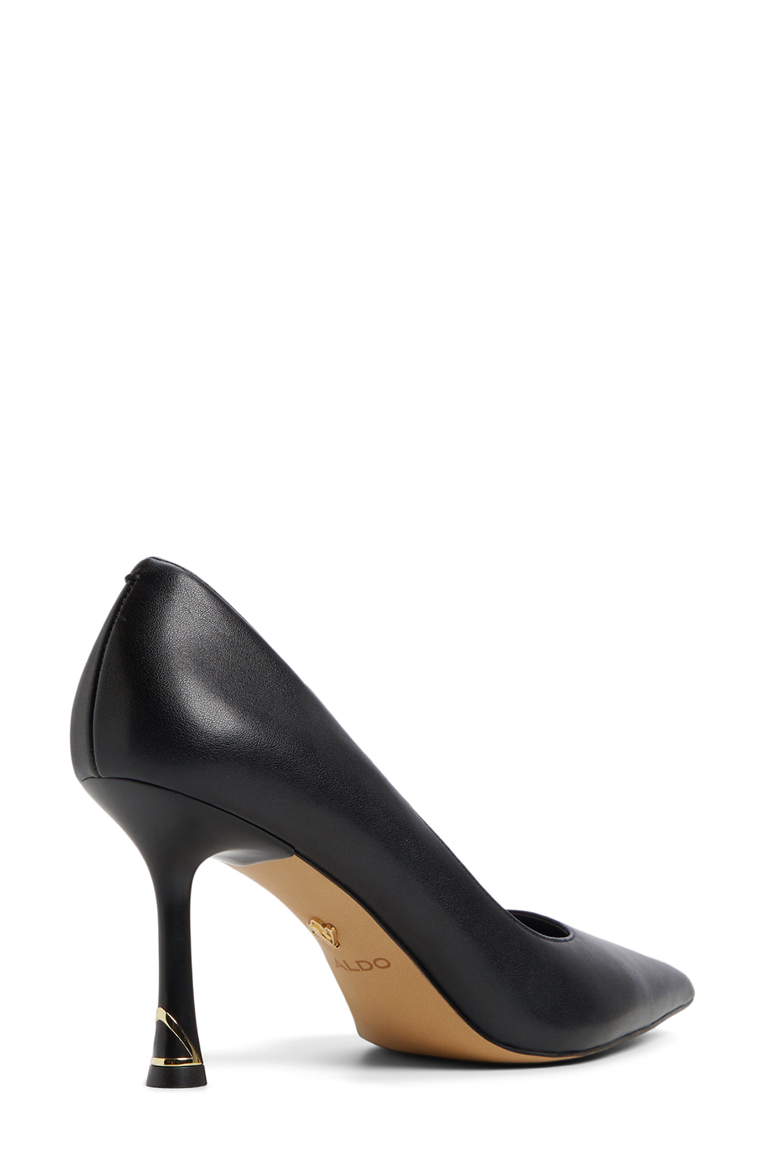 ALDO Livianna Half d'Orsay Pointed Toe Pump, Alternate, color, Black