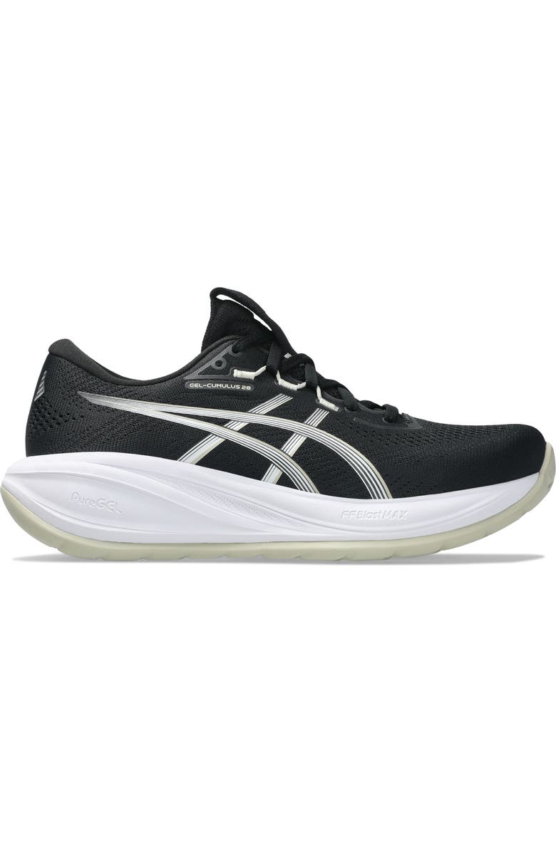 ASICS<sup>®</sup> GEL-CUMULUS<sup>®</sup> 28 Running Shoe, Alternate, color, Black/ White