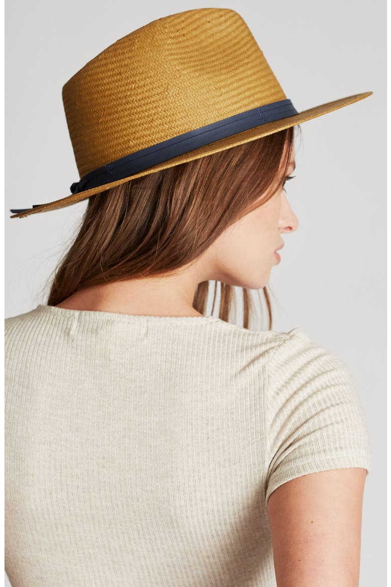 Pacific Straw Fedora, Alternate, color, NATURAL