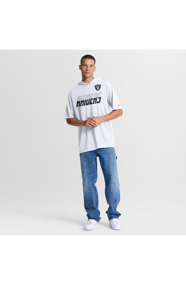 Nike Men's Nike White Las Vegas Raiders Tri-Blend Hooded T-Shirt, Alternate, color, White