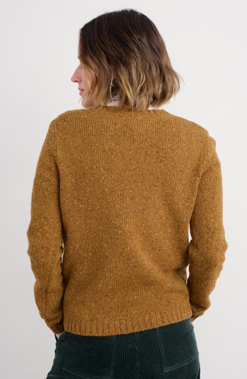Seasalt Cornwall Dawson Pick Merino Wool Blend Crewneck Sweater In Brown