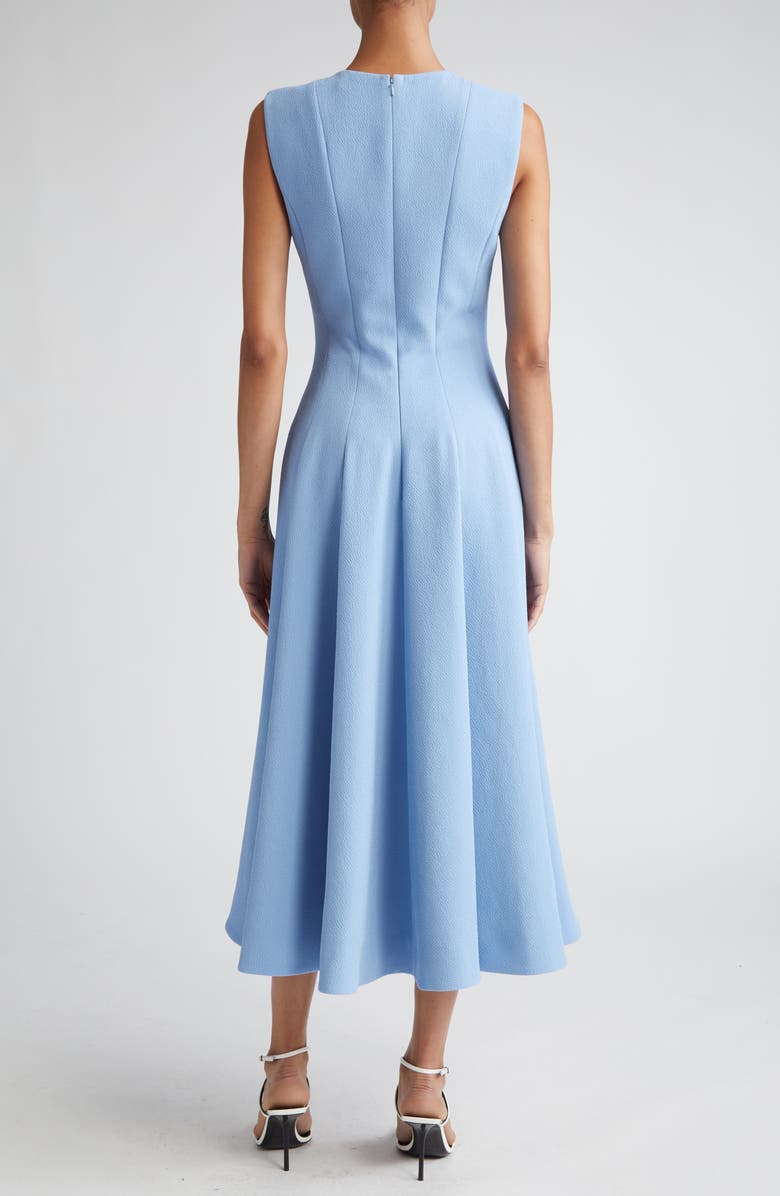Emilia Wickstead Marlen Pleated Double Crepe A-Line Dress, Alternate, color,