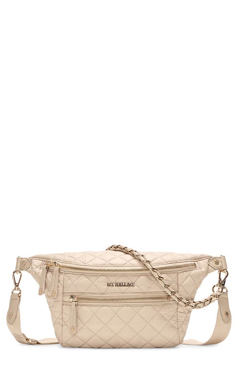Small Crosby Quilted Nylon Convertible Sling Bag