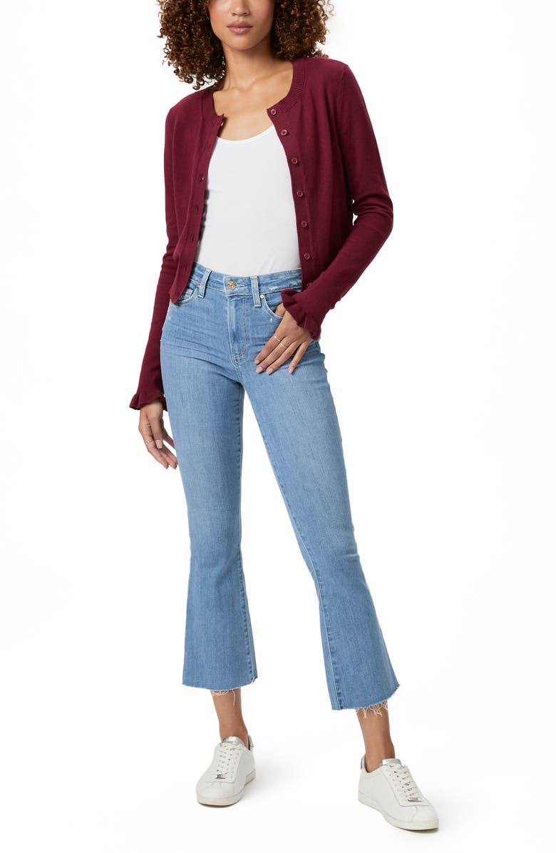PAIGE Crop Flare Jeans, Alternate, color, 