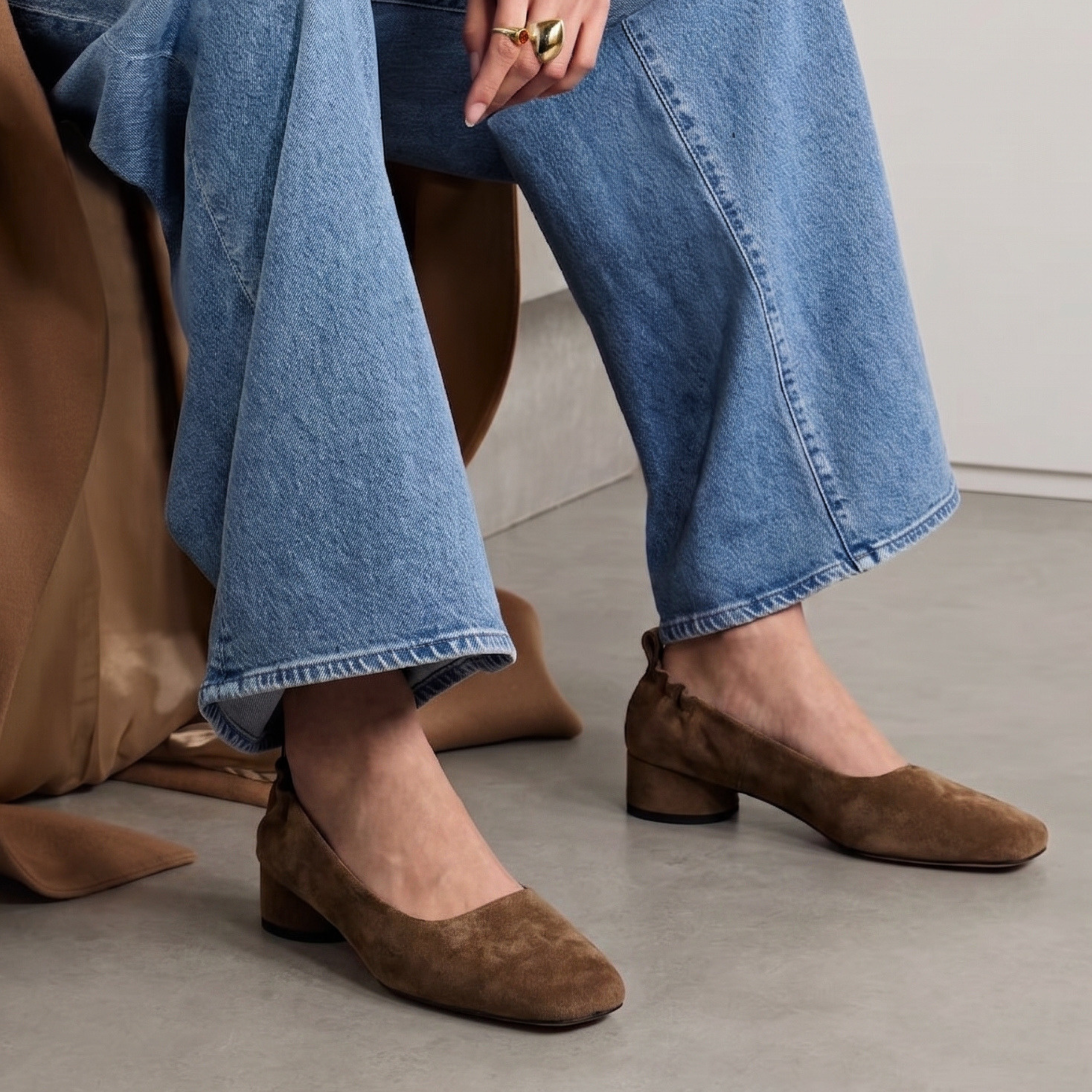 Planner Suede Mini Block Heel, Alternate, color, Taupe