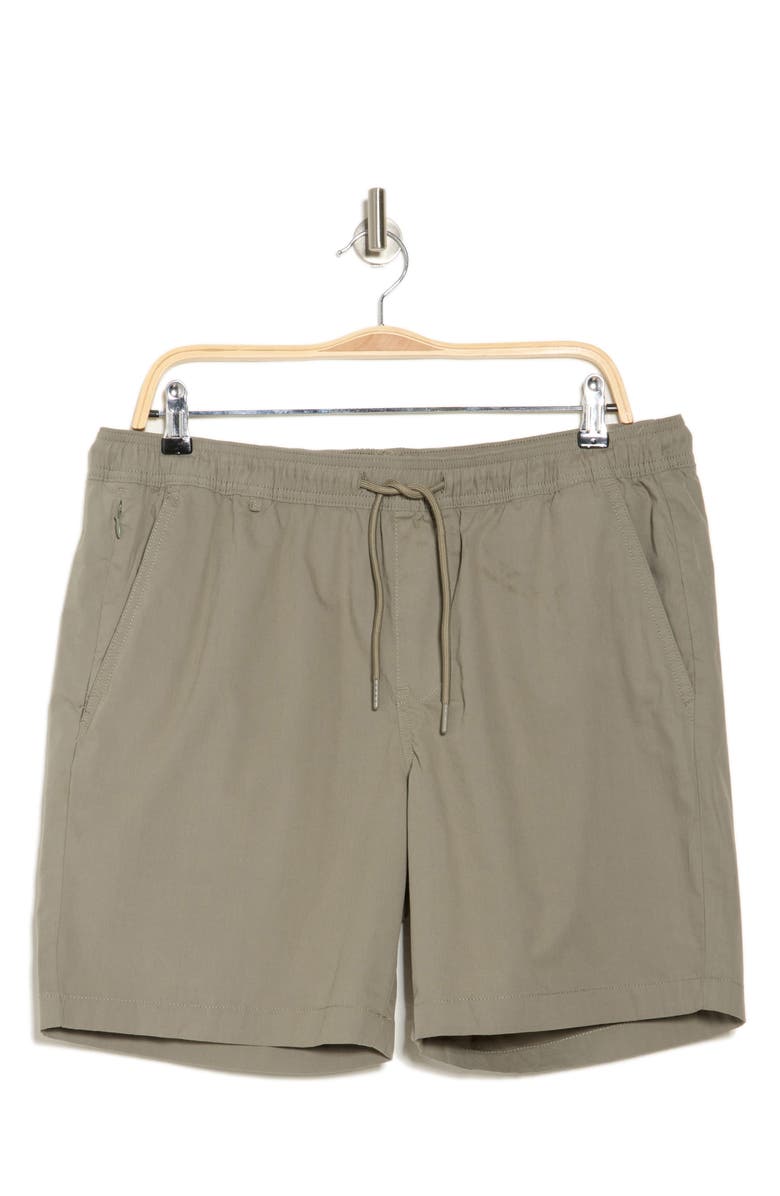 DENIM AND FLOWER Pull-On Shorts, Alternate, color, Sage Green