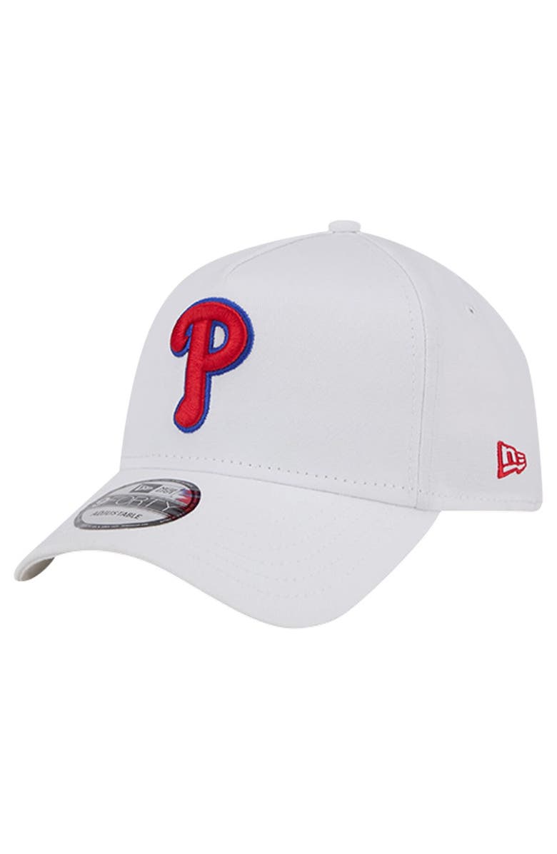 New Era Men's New Era White Philadelphia Phillies TC A-Frame 9FORTY Adjustable Hat, Main, color, White