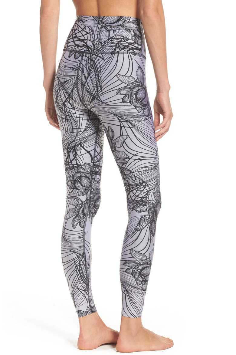 Flip It & Reverse It High Waist Leggings, Alternate, color, DIGITAL LOTUS PRINT